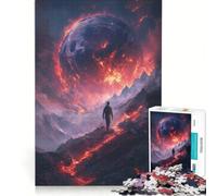 Rompecabezas de 1000 Piezas para Adolescentes: Paisaje del Planeta en Llamas, decoración de Pared, Juguete, difícil y desafiante, Gran Regalo para los Amantes de los Videojuegos, 38x52cm