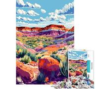 Rompecabezas de 1000 Piezas para Adolescentes Paisaje desértico del Viejo Oeste de Arizona Juguete Educativo desafiante Obra de Arte difícil Regalo (tamaño 38x52cm)