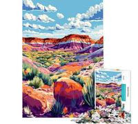 Rompecabezas de 1000 Piezas para Adolescentes Paisaje desértico del Viejo Oeste de Arizona Juguete Intelectual Juegos relajantes Actividades Familiares Regalos de Amigo Invisible (tamaño 50x75cm)