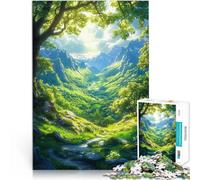 Rompecabezas de 1000 Piezas para Adolescentes Paisaje épico del Valle de montaña desafío Educativo Regalos de cumpleaños 75x50cm