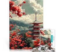 Rompecabezas de 1000 Piezas para Adolescentes Paisaje japonés Entrena tu Cerebro y Tus Manos Trato como Regalo para Toda la Familia 38x26cm