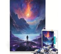 Rompecabezas de 1000 Piezas para Adolescentes Paisaje mágico de Galaxia Juegos Divertidos Entrena tu Cerebro y Tus Manos Mejora el Amor Entre Parejas 38x26cm