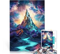 Rompecabezas de 1000 Piezas para Adolescentes Paisaje místico de montaña Juguetes educativos Interacción Entre Padres e Hijos 52x38cm