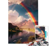 Rompecabezas de 1000 Piezas para Adolescentes Paisaje Natural Juego Relajante desafío para la Inteligencia Cerebral Juguete adictivo Regalo Divertido decoración del hogar (tamaño 38x26cm)