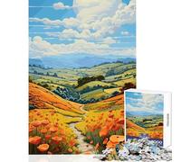 Rompecabezas de 1000 Piezas para Adolescentes Paisaje Natural Juguetes antiestrés Regalos de Amigo Secreto Juego de ingenio desafiante para completar tamaño 38x26cm