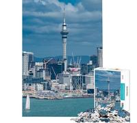 Rompecabezas de 1000 Piezas para Adolescentes Paisaje Urbano de Auckland con Sky Tower Ayuda a ejercitar el Cerebro Una Obra de Arte Juegos Divertidos Apto para Mayores de 14 años (50x75cm)