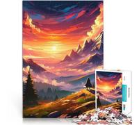 Rompecabezas de 1000 Piezas para Adolescentes Paisaje V57 Alivia el estrés Vacaciones en casa Matar el Tiempo Ideas de Regalos 26x38cm