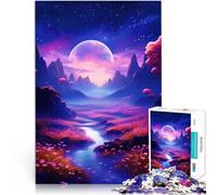 Rompecabezas de 1000 Piezas para Adolescentes Paisajes estéticos del río Juegos Divertidos Interacción Entre Padres e Hijos 38x26cm