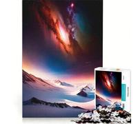 Rompecabezas de 1000 piezas para adolescentes: Paisajes nevados celestiales, decoración de pared para juguetes, entrena tu cerebro y tus manos, regalo ideal para los amantes de los videojuegos 38x52cm