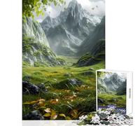 Rompecabezas de 1000 Piezas para Adolescentes paisajes oníricos místicos decoración del hogar Juguetes Regalo de cumpleaños Juego de ingenio Lista de Deseos con Papá Noel tamaño 38x26cm