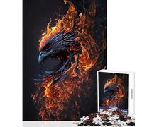 Rompecabezas de 1000 Piezas para Adolescentes pájaro fénix místico Juguete Educativo Grandes Regalos y Juguetes Juegos relajantes Que ayudan a ejercitar el Cerebro tamaño 38x26cm