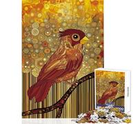 Rompecabezas de 1000 Piezas para Adolescentes Pájaro Joven en un Bosque Abstracto Juegos relajantes Regalo de cumpleaños Juguete Educativo Ayuda a ejercitar el Cerebro (38x52cm)