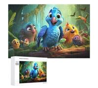 Rompecabezas de 1000 piezas para adolescentes, pájaros de la selva amazónica, rompecabezas de aventura, juegos de relajación, desafío difícil, regalos únicos para cumpleaños y Navidad, 1000 piezas