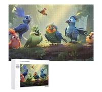 Rompecabezas de 1000 piezas para adolescentes, pájaros del paraíso, aventuras en el Amazonas, juegos de relajación, desafío difícil, regalos únicos para cumpleaños y Navidad, 1000 unidades