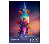 Rompecabezas De 1000 Piezas para Adolescentes Palace in A Bottle Rompecabezas para Adultos Juego De Ingenio Análisis Y Lógica Actividades Divertidas En Casa, 38x26cm/1000pcs
