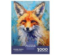 Rompecabezas De 1000 Piezas para Adolescentes Palette Fox Painting Rompecabezas para Adultos Juego Práctico Ensamblaje De Patrones Regalos para Reducir El Estrés 38x26cm/1000pcs