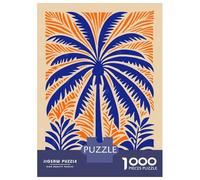 Rompecabezas De 1000 Piezas para Adolescentes Palm Tree Art Print Rompecabezas para Adolescentes Juegos Relajantes Decoración Perfecta Regalos De Cumpleaños Y Únicos 38x26cm/1000pcs