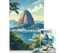 Rompecabezas de 1000 Piezas para Adolescentes Pan de Azúcar Río de Janeiro Juegos educativos para la interacción Entre Padres e Hijos 50x75cm