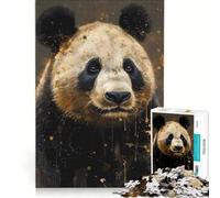 Rompecabezas de 1000 Piezas para Adolescentes Panda Amigo Imaginario Juego de ingenio Corte de precisión cumpleaños y Navidad 50x75cm