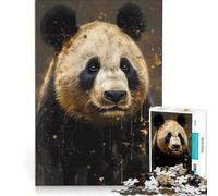 Rompecabezas de 1000 Piezas para Adolescentes Panda Amigo Imaginario Juego de ingenio Corte de precisión cumpleaños y Navidad 38x52cm