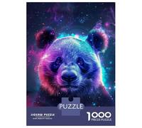 Rompecabezas De 1000 Piezas para Adolescentes Panda Animal Space Rompecabezas para Adultos Juguete Decoración De Pared Decoración Cumpleaños, Navidad 38x26cm/1000pcs