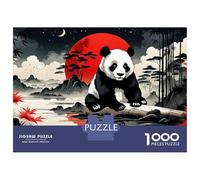 Rompecabezas De 1000 Piezas para Adolescentes Panda Asian Landscape Rompecabezas para Adultos Juguetes Antiestrés Corte De Precisión Regalos para Amigos Y Familiares 70x50cm/1000pcs