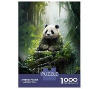 Rompecabezas De 1000 Piezas para Adolescentes Panda Bamboo Forest Decor Rompecabezas para Adultos Juegos De Relajación Regalos De Cumpleaños para Amigos Y Familiares 52x38cm/1000pcs