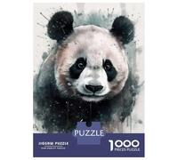 Rompecabezas De 1000 Piezas para Adolescentes Panda Beauty Watercolor Rompecabezas Juegos Relajantes Decoración De Pared Regalos para Amigos Y Familiares 38x26cm/1000pcs