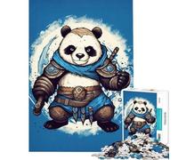 Rompecabezas de 1000 Piezas para Adolescentes Panda Guerrero Familia de Animales Juguetes Educativos Regalo de Cumpleaños Divertido y con Humor (tamaño 38x52cm)