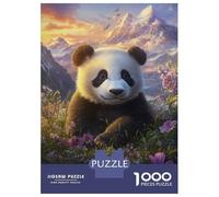 Rompecabezas De 1000 Piezas para Adolescentes Panda in Bloom Rompecabezas para Adultos Juegos Familiares Mejora La Memoria Cumpleaños Y Navidad 52x38cm/1000pcs