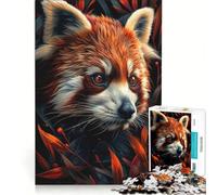 Rompecabezas de 1000 Piezas para Adolescentes Panda Rojo mi Amigo Divertido Juego Imposible interacción Entre Padres e Hijos cumpleaños 38x52cm