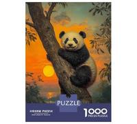 Rompecabezas De 1000 Piezas para Adolescentes Panda Sunset Rompecabezas para Adultos Juegos Divertidos Regalos para Mujeres Desafiantes De Completar 70x50cm/1000pcs