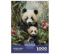 Rompecabezas De 1000 Piezas para Adolescentes Pandas and Orchids Rompecabezas para Adultos Juego Práctico Difícil Regalos De Cumpleaños Y Únicos 52x38cm/1000pcs