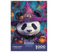 Rompecabezas De 1000 Piezas para Adolescentes Panda'S Halloween Magic Rompecabezas para Adultos Juegos Familiares Regalos para Mujeres Cumpleaños 70x50cm/1000pcs