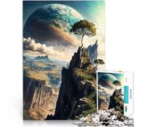 Rompecabezas de 1000 Piezas para Adolescentes Panorama del Edén Galáctico Juego práctico con Piezas de Formas aleatorias Que se entrelazan Completamente 38x26cm
