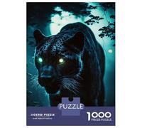 Rompecabezas De 1000 Piezas para Adolescentes Panther In The Dark Forest Rompecabezas para Adultos Juego Familiar Difícil Difícil Cumpleaños Y Navidad 38x26cm/1000pcs