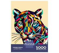 Rompecabezas De 1000 Piezas para Adolescentes Panther WPAP Pop Art Rompecabezas para Adultos Juego Práctico Decoración del Hogar Cumpleaños Y Navidad 38x26cm/1000pcs