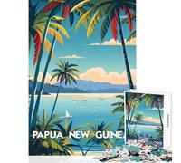 Rompecabezas de 1000 Piezas para Adolescentes Papúa Tropical Escape Juguete Educativo Gran Regalo para Juegos Juego práctico desafío Educativo tamaño 38x52cm