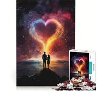 Rompecabezas de 1000 Piezas para Adolescentes: Pareja Enamorada en un Paisaje, Juego Educativo, para Relajarse intelectualmente, Juego de desafío único 38x52cm