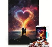 Rompecabezas de 1000 Piezas para Adolescentes: Pareja Enamorada en un Paisaje Juegos educativos, Corte de precisión Un Regalo Ideal para los Amantes de los Videojuegos 50x75cm