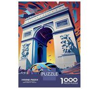 Rompecabezas De 1000 Piezas para Adolescentes Paris ARC De Triomphe 3 Rompecabezas para Adultos Juego Práctico Pero Divertido Y Humorístico Regalos para Reducir El Estrés 52x38cm/1000pcs