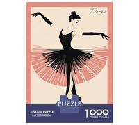 Rompecabezas De 1000 Piezas para Adolescentes Paris Ballet Dancer Rompecabezas para Adultos Juguetes Antiestrés Análisis Y Lógica Cumpleaños Y Navidad 38x26cm/1000pcs