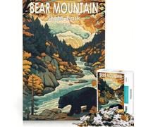 Rompecabezas de 1000 Piezas para Adolescentes: Parque Estatal Bear Mountain, Juegos relajantes, Actividades Divertidas en casa, Regalo Original de cumpleaños 38x52cm