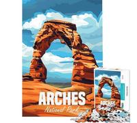 Rompecabezas de 1000 Piezas para Adolescentes Parque Nacional Arches Rompecabezas de 1000 Piezas para armar con precisión Toda la Familia (50x75cm)