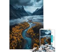 Rompecabezas de 1000 piezas para adolescentes Parque Nacional Banff Canadá Tormenta Juguetes educativos de aprendizaje Juego educativo de patrones para armar Gran regalo para los amantes de los juegos