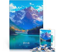 Rompecabezas de 1000 Piezas para Adolescentes Parque Nacional Banff Juguetes de Juego para Regalo Familiar Regalo Divertido 52x38cm