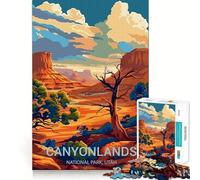 Rompecabezas de 1000 Piezas para Adolescentes,Parque Nacional Canyonlands,Arte de Bordes precisos,Entrenamiento Mental,Juego Divertido y Tranquilo,Regalo de cumpleaños (38x52cm)