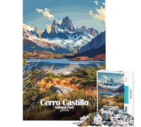 Rompecabezas de 1000 Piezas para Adolescentes Parque Nacional Cerro Castillo Chile Juego práctico y adictivo para Cultivar la Paciencia Un Gran Regalo Un Reto difícil (Tamaño 50x75cm)