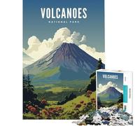 Rompecabezas de 1000 Piezas para Adolescentes Parque Nacional de los Volcanes Juego práctico y adictivo para Cultivar la Paciencia Regalos artísticos y educativos Tamaño 75x50cm