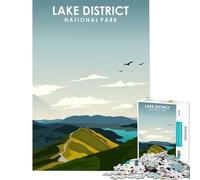 Rompecabezas de 1000 Piezas para Adolescentes Parque Nacional del Distrito de los Lagos Juego práctico Juguetes educativos Regalos de Amigo Invisible Vacaciones en casa para Pasar el Tiempo 38x26cm